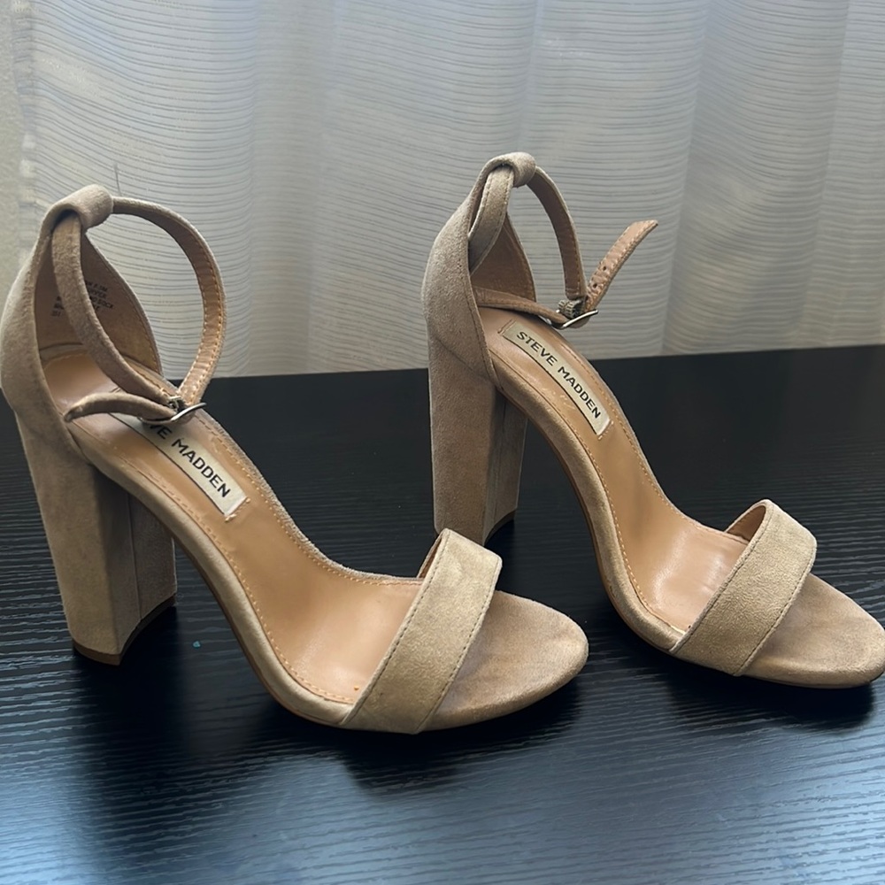 Steve Madden Carrson suede block heel